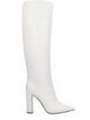 CASADEI AGYNESS HIGH HEELS BOOTS IN WHITE LEATHER,10990294