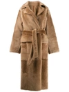 YVES SALOMON LACON LAMBSKIN COAT