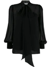 GIVENCHY TIE NECK BLOUSE