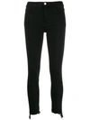 PINKO PINKO CROPPED SKINNY JEANS - BLACK