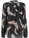 FORTE FORTE BUTTERFLY PRINT SHIRT