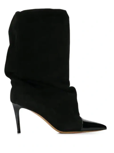 Alexandre Vauthier High Heels Boots In Black Suede