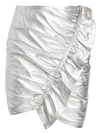 A.L.C Jupiter Metallic Leather Mini Skirt