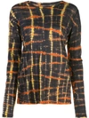 PROENZA SCHOULER TIE DYE LONG SLEEVE T-SHIRT