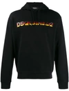 DSQUARED2 FLAME LOGO HOODIE