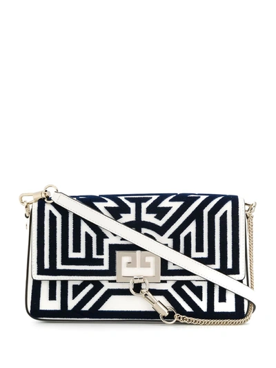 Givenchy Tufted Labyrinth Charm Shoulder Bag In White