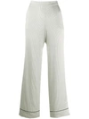 ASCENO ASCENO DOTTED PAJAMA BOTTOMS - WHITE