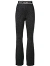 OFF-WHITE OFF-WHITE KNITTED HIGH-RISE FLARED TROUSERS - 黑色