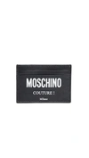 MOSCHINO COUTURE LOGO CARD CASE