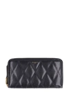 GIVENCHY GV3 LEATHER ZIP AROUND WALLET,10990844