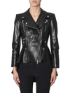 ALEXANDER MCQUEEN FLARED BIKER JACKET,10990448