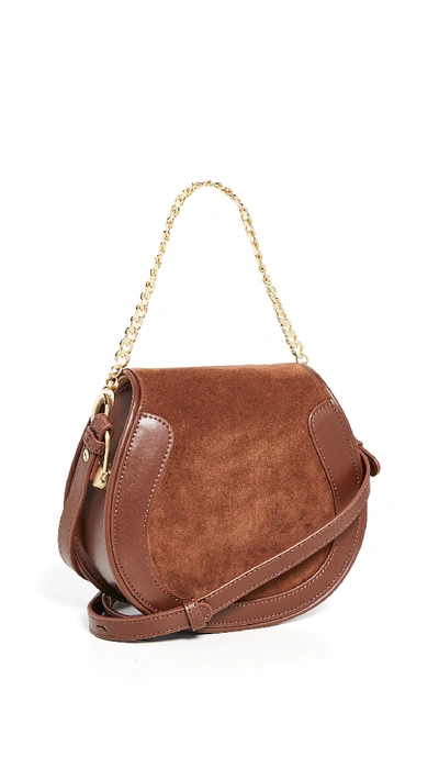 Sancia Ellea Mini Saddle Bag In Vintage Tan