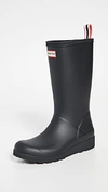 Hunter Original Play Tall Waterproof Rain Boot In Black