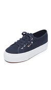 Superga 2790 Acotw Platform Sneakers In Navy