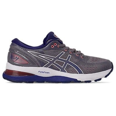 Asics Women's Gel-nimbus 21 Running Shoes In Grey