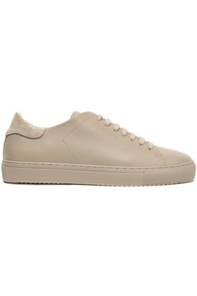 Axel Arigato Woman Suede-trimmed Leather Sneakers Taupe