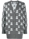 MOSCHINO TEDDY BEAR PATTERN CARDIGAN