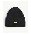 MCQ BY ALEXANDER MCQUEEN RIBBED BEANIE HAT