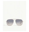 Tom Ford Ft0669 Pilot Frame Sunglasses In Gold