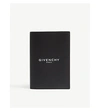 Givenchy Black 'paris' Logo Card Holder In Black White