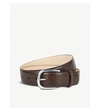 Paul Smith Accessories Vegetable-tanned Leather Belt In Chocolate