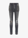 BEN TAVERNITI UNRAVEL PROJECT UNRAVEL PROJECT HIGH WAIST DISTRESSED SKINNY JEANS,UWYB017E19321006150014072037