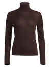 Saks Fifth Avenue Collection Cashmere Turtleneck Sweater In Dark Coffee