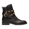 SEE BY CHLOÉ SEE BY CHLOE BLACK JANIS ANKLE BOOTS