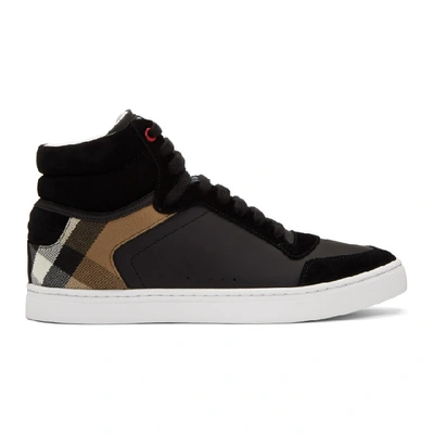 Burberry Black House Check Reeth High-top Sneakers