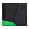LOEWE LOEWE NAVY AND GREEN PUZZLE BIFOLD COIN WALLET