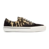 Burberry Men's Leopard-print Canvas & Suede Sneakers In White