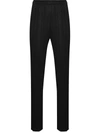 Issey Miyake Elasticated-waist Slip-on Straight Trousers In Black
