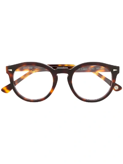 Ahlem St. Germain Round Glasses - Brown