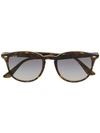 Ray Ban Square Frame Sunglasses In Brown