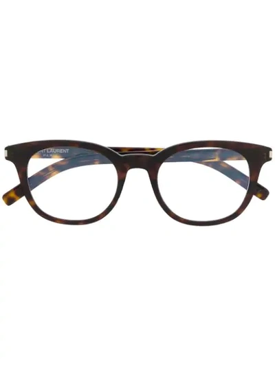 Saint Laurent Glasses In Brown