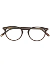 Garrett Leight Winward Matte Whiskey Tortoi Glasses In Brown