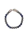 John Hardy Sterling Silver Classic Chain Sodalite & Hematite Beaded Bracelet In Blue