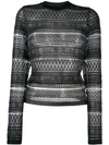 MCQ BY ALEXANDER MCQUEEN PATTERNED KNIT SWEATER