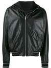 GIVENCHY GIVENCHY LEATHER WINDBREAKER - 黑色