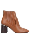 TOD'S TOD'S WOMAN ANKLE BOOTS BROWN SIZE 7 SOFT LEATHER,11709777VL 10