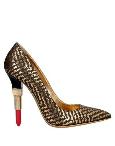 Alberto Guardiani Pump In Gold