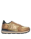 ATLANTIC STARS ATLANTIC STARS WOMAN SNEAKERS BRONZE SIZE 8 SOFT LEATHER, TEXTILE FIBERS,11742869WE 9