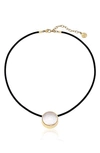 MAJORICA SIMULATED FLAT COIN PEARL NECKLACE,MTC0212W
