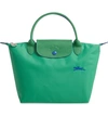 Longchamp Le Pliage Club Small Top-handle Tote Bag In Cactus/silver