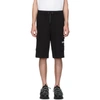 Burberry Logo-print Cotton Loop-back Jersey Cargo Shorts In Black