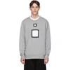 BURBERRY BURBERRY GREY MELANGE CUT-OUT SWEATER