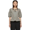 MOLLY GODDARD MOLLY GODDARD GREY CLARA BLOUSE