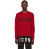 DSQUARED2 DSQUARED2 RED COOL FIT SWEATSHIRT