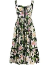 DOLCE & GABBANA DOLCE & GABBANA PRINTED SUMMER DRESS - BLACK