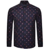 VERSACE LONG SLEEVED SHIRT NAVY,120857